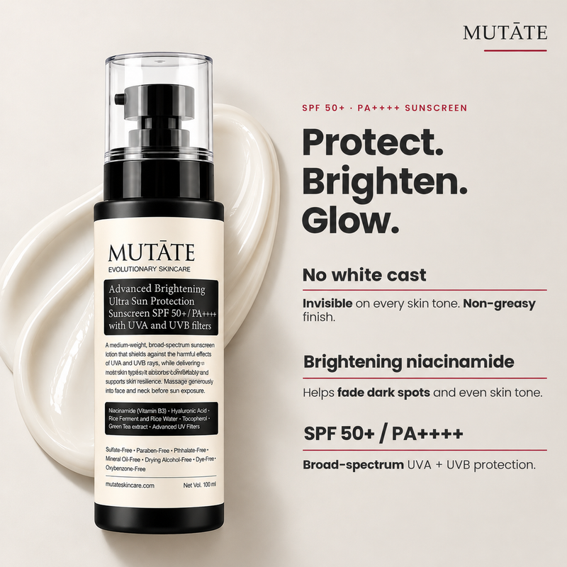 Advanced Brightening Ultra Sun Protection Sunscreen SPF 50+/PA++++ with UVA and UVB filters